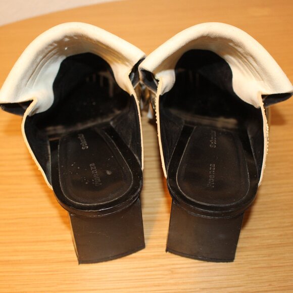 Proenza Schouler Animal Print Fringe Trim Accent Slides - Picture 6 of 7